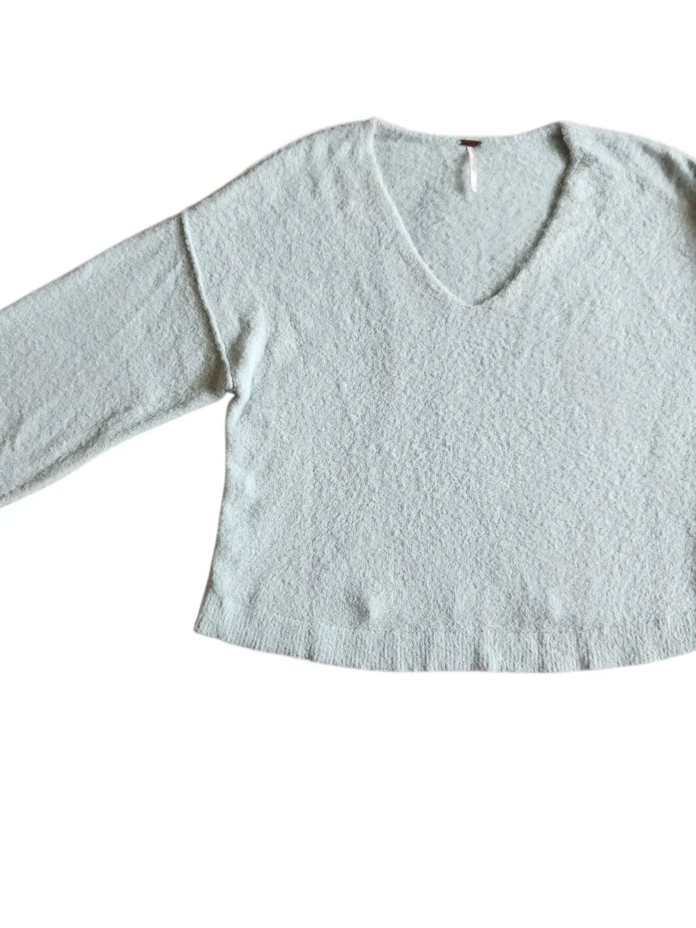 Cozy Free People Cloud Soft Princess V Sweater Cozy Mint Green
